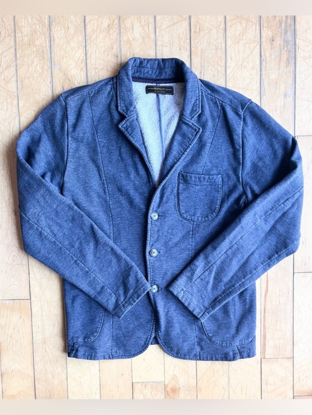 Jack & Jones 100% Cotton Premium Preppy Sweatshirt Jacket Blazer Size Large